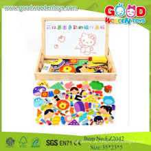 Gute Holzspielzeug Magnetische Spielbox mit Patterns Kinder Pädagogische Spiele